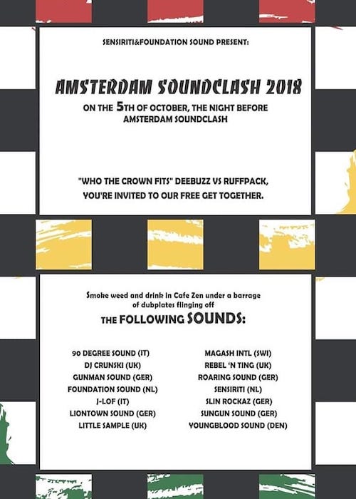 Amsterdam Soundclash Pre-Party 2018
